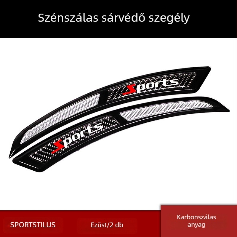 Autókerék arka védő szalag – karbon szálas és TPU anyagból, ütközésvédő és karcálló, modell CTU006, testreszabható, kompatibilis a modellek 90%-ával