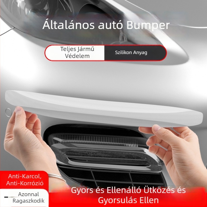 Elülső és hátsó lökhárító védőcsík, PU anyag, univerzális illeszkedés, testreszabható feldolgozás