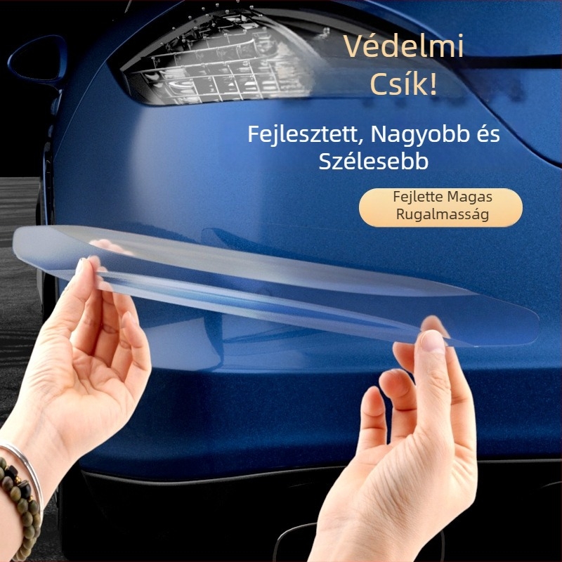 Elülső és hátsó lökhárító védőcsík, PU anyag, univerzális illeszkedés, testreszabható feldolgozás