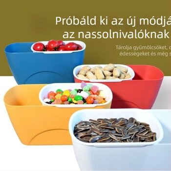 Műanyag gyümölcstál Nordic stílusú, kétszintes tároló, 2013 télén megjelenés