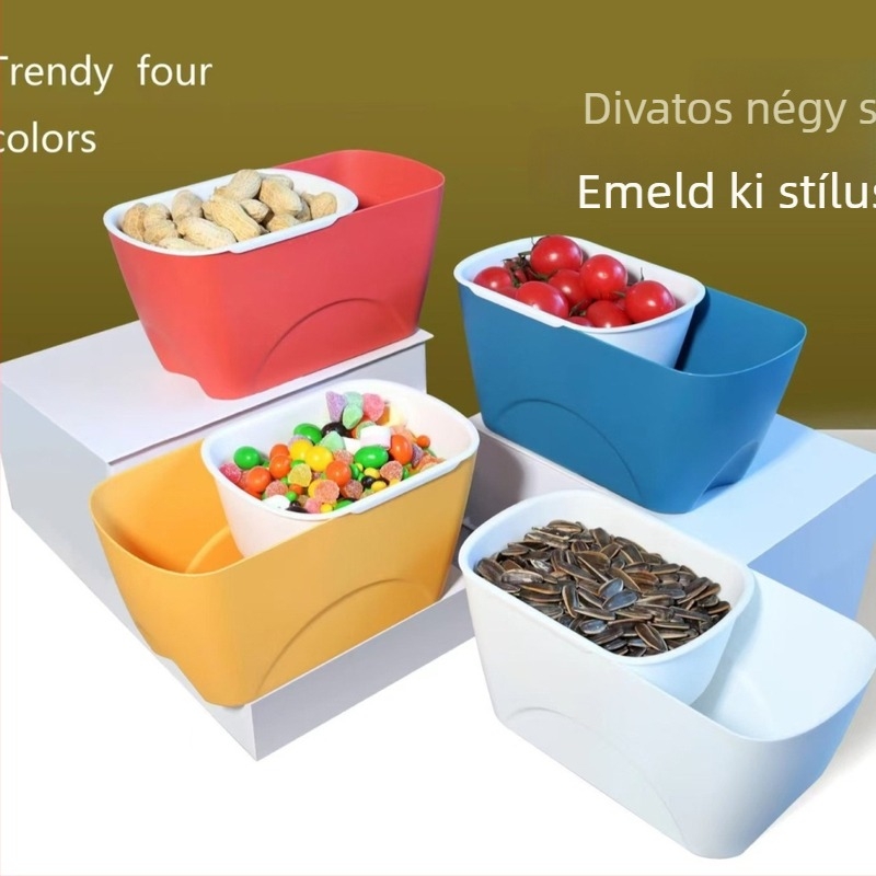 Műanyag gyümölcstál Nordic stílusú, kétszintes tároló, 2013 télén megjelenés