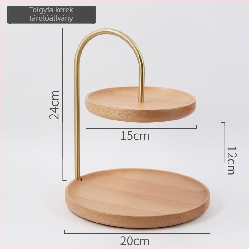 Kétszintű gyümölcstál bemutatásra és nassolásra – minimalist a skandináv stílus, Stand up márka, Te6895 modell, 2025-ös megjelenés, prémium minőség