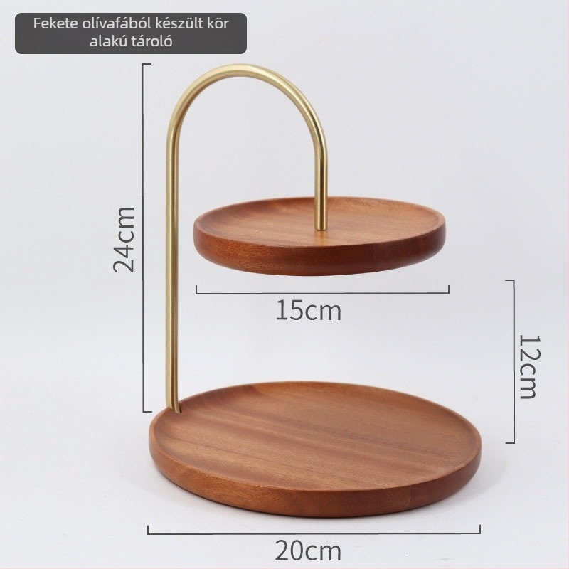 Kétszintű gyümölcstál bemutatásra és nassolásra – minimalist a skandináv stílus, Stand up márka, Te6895 modell, 2025-ös megjelenés, prémium minőség