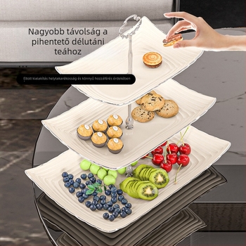 Többszintes gyümölcstál nordic stílusban, műanyagból, Creative márka, 2024-ben debütált