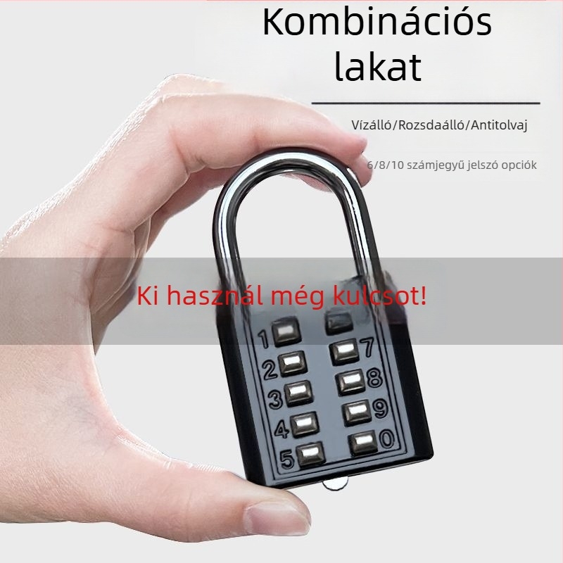 Kódzár, kis méretű zár poggyászhoz, szekrényekhez, kollégiumi fiókokhoz és hátizsákokhoz