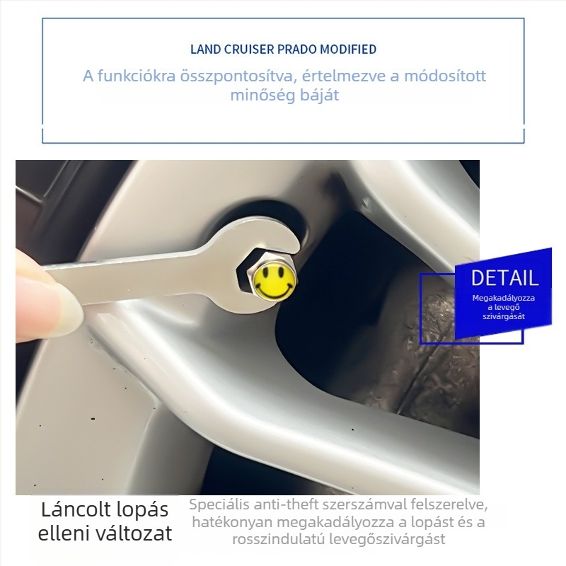 Audihoz való tubeless szelepszár sapka nagy belső üreggel és olasz menettel, kompatibilis A4L, Q5L, A6L, A5, Q7, Q3, A7, A3