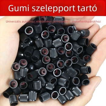 Műanyag szelepsapka gumiabroncs szelephez, tömítőgyűrűvel, vastagított kivitel, univerzális autókhoz, motorkerékpárokhoz és elektromos járművekhez