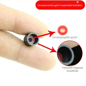 Műanyag szelepsapka gumiabroncs szelephez, tömítőgyűrűvel, vastagított kivitel, univerzális autókhoz, motorkerékpárokhoz és elektromos járművekhez