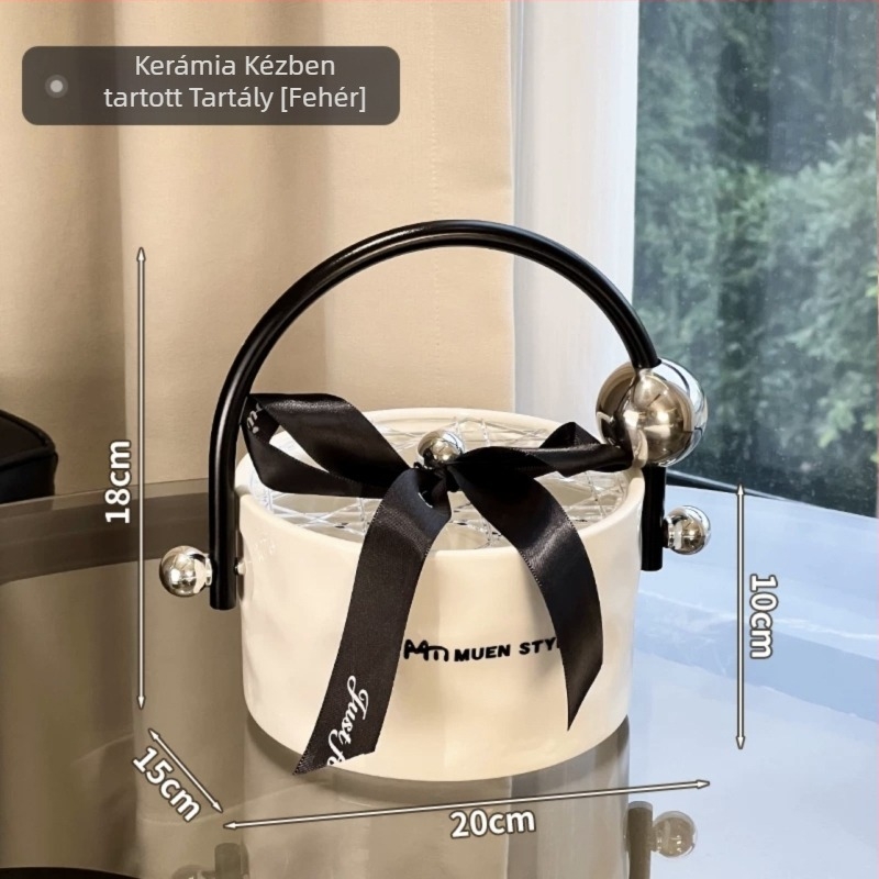 Mu en porcelán gyümölcstál, könnyed luxus retro stílus, 2024-es piacra kerülés, első osztályú minőség