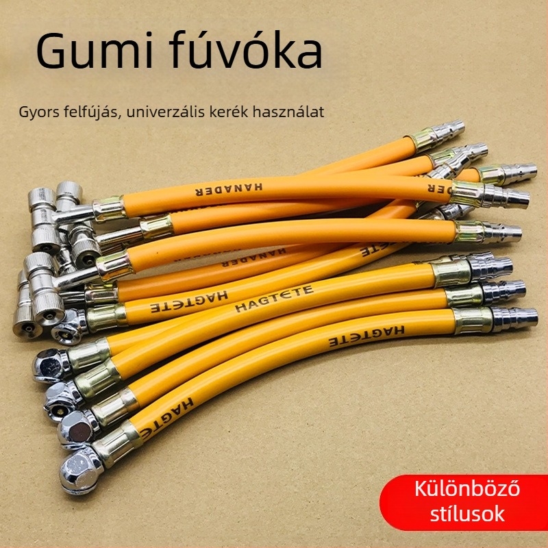 Kétfunkciós fúvófej magasnyomású tömlővel a gumiabroncsok felpumpálásához