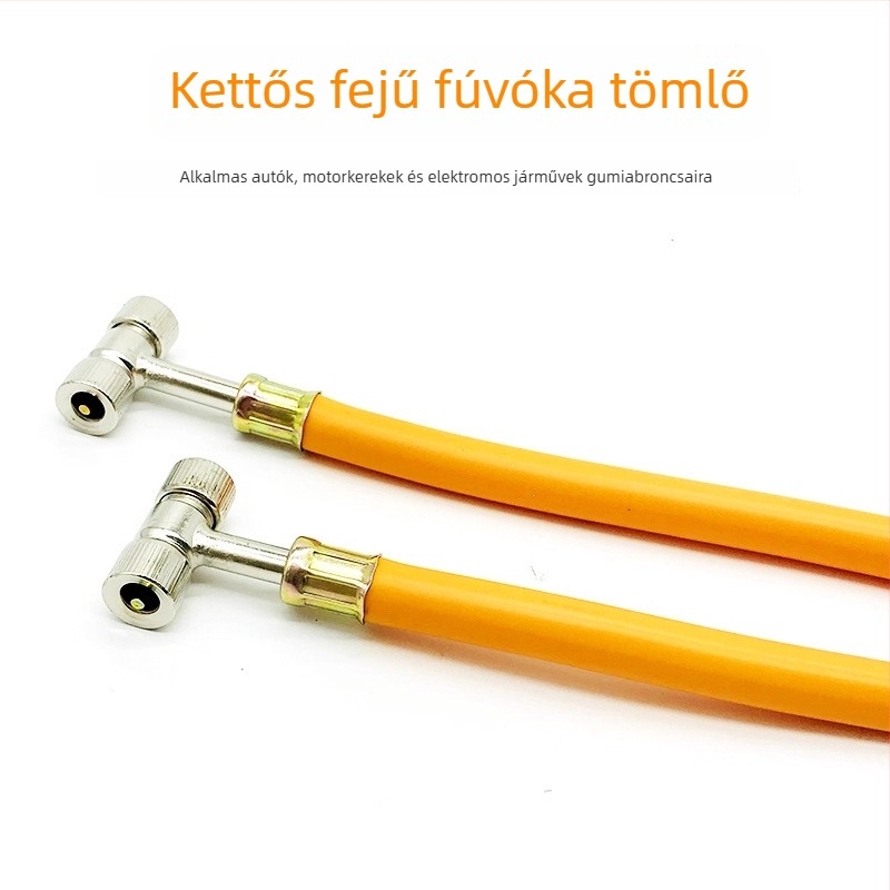 Kétfunkciós fúvófej magasnyomású tömlővel a gumiabroncsok felpumpálásához
