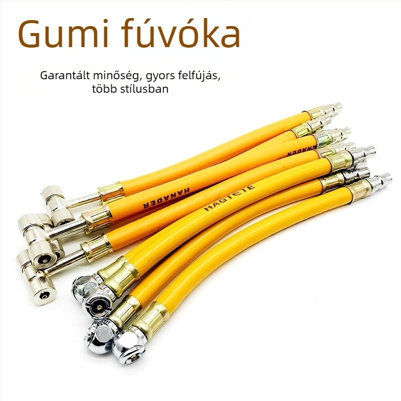 Kétfunkciós fúvófej magasnyomású tömlővel a gumiabroncsok felpumpálásához