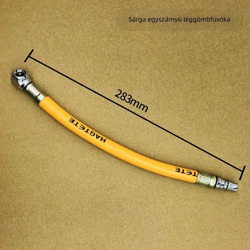 Kétfunkciós fúvófej magasnyomású tömlővel a gumiabroncsok felpumpálásához