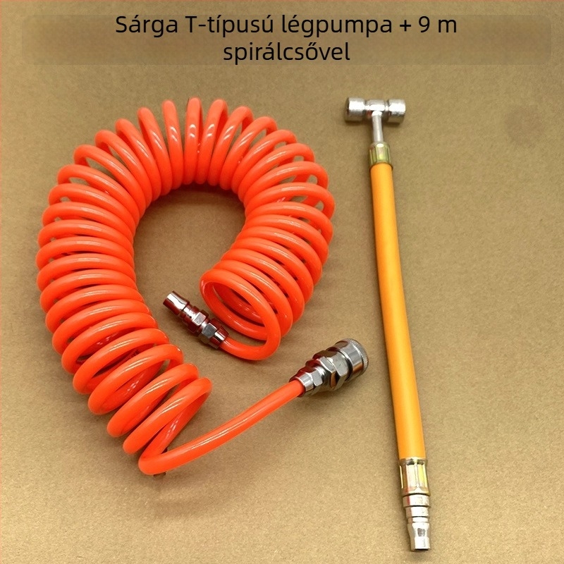 Kétfunkciós fúvófej magasnyomású tömlővel a gumiabroncsok felpumpálásához