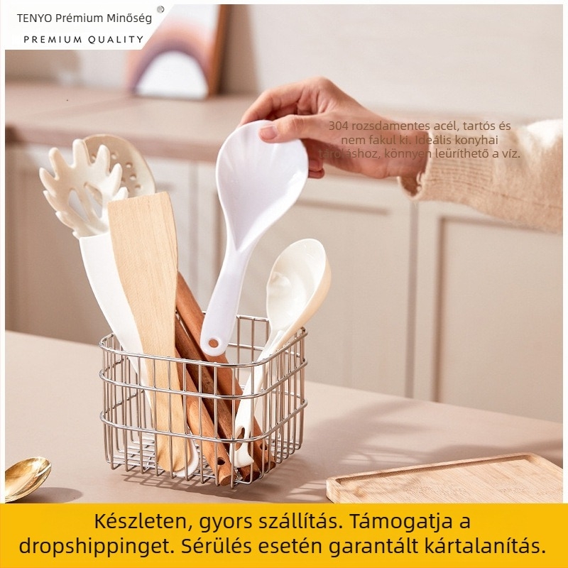Rozsdamentes acélból készült tárolókosár, modell snl, gyümölcs és zöldség használatra, modern minimalist stílus