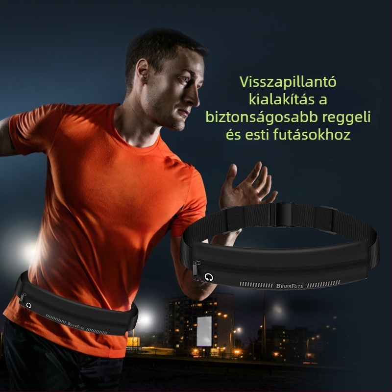 Belfort Sport deréktáska — Cotton Nylon, ultra vékony, lélegző, vízálló, nyomtatott logóval