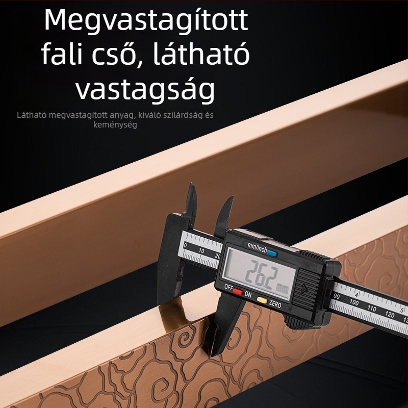 Új kínai stílusú rozsdamentes acél üvegajtó fogantyú, ujjlenyomat-mentes felülettel és vastagodott kivitel
