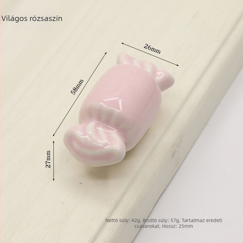 1361 candy szekrényajtó fogantyú, kerámia és réz anyagból, rejtett rögzítés, modern minimalist stílus
