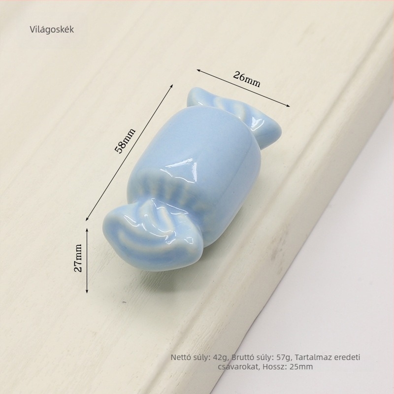1361 candy szekrényajtó fogantyú, kerámia és réz anyagból, rejtett rögzítés, modern minimalist stílus