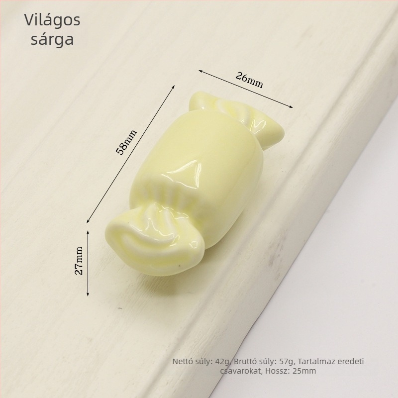 1361 candy szekrényajtó fogantyú, kerámia és réz anyagból, rejtett rögzítés, modern minimalist stílus