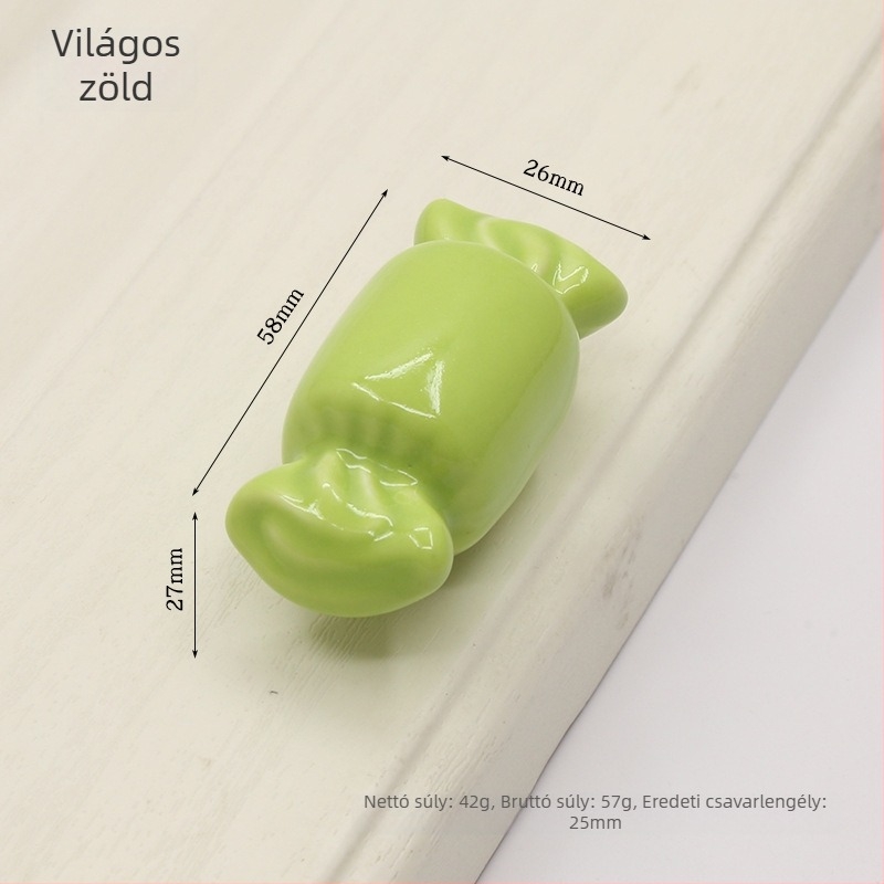 1361 candy szekrényajtó fogantyú, kerámia és réz anyagból, rejtett rögzítés, modern minimalist stílus