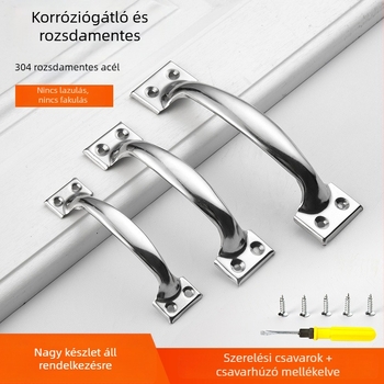 304 rozsdamentes acél ajtófogantyú szekrényekhez és gardróbokhoz