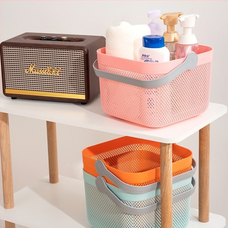 Kézi ajándék kosár — többfunkciós konyhai tárolókosár, PP anyag, modern minimalista stílus, modell: handheld gift basket, alkalmas gyümölcsökre és zöldségekre