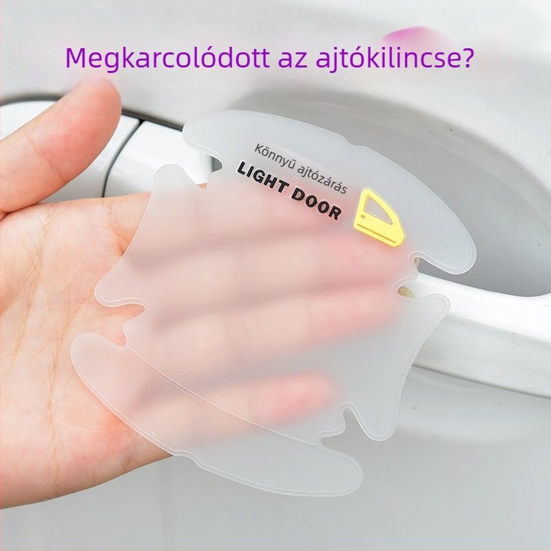 PVC ajtókilincs védőfilm – karcolás elleni védelem, univerzális autóhoz