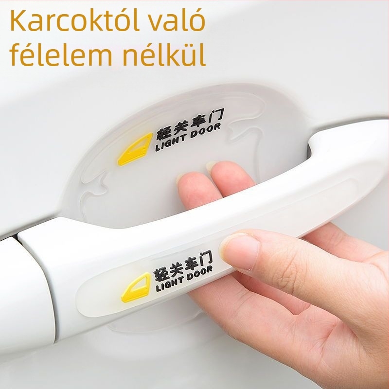 PVC ajtókilincs védőfilm – karcolás elleni védelem, univerzális autóhoz