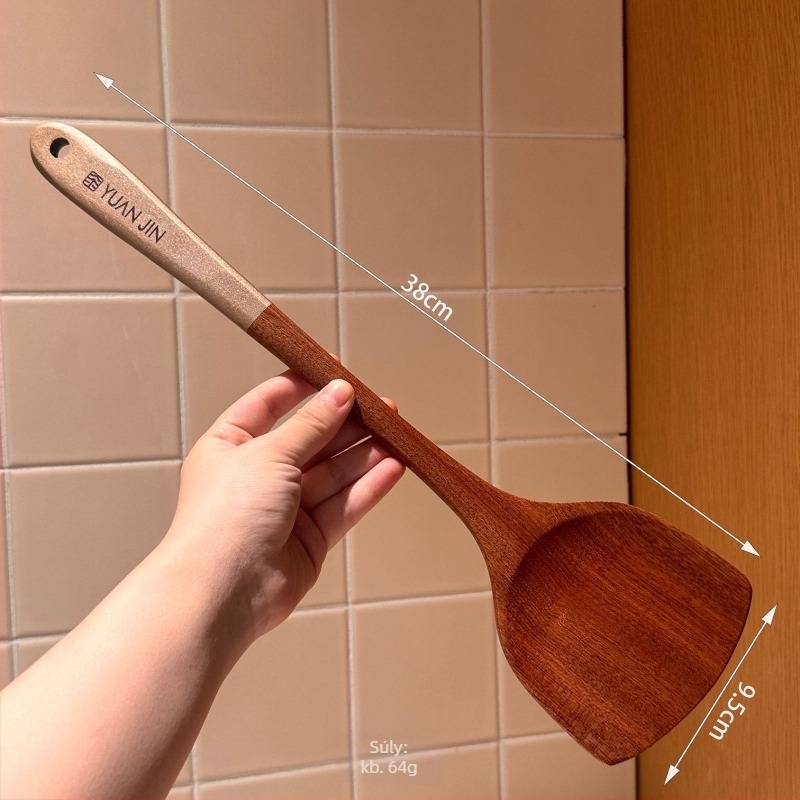 Fából készült főző spatula és kanál készlet – fa nyéllel, modern minimál stílus