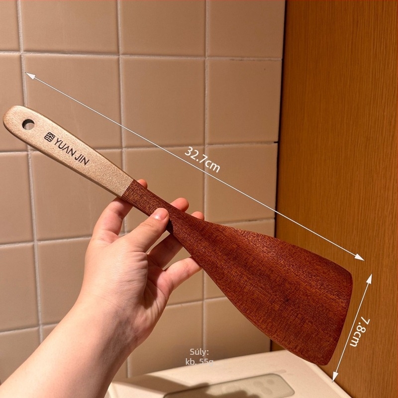 Fából készült főző spatula és kanál készlet – fa nyéllel, modern minimál stílus