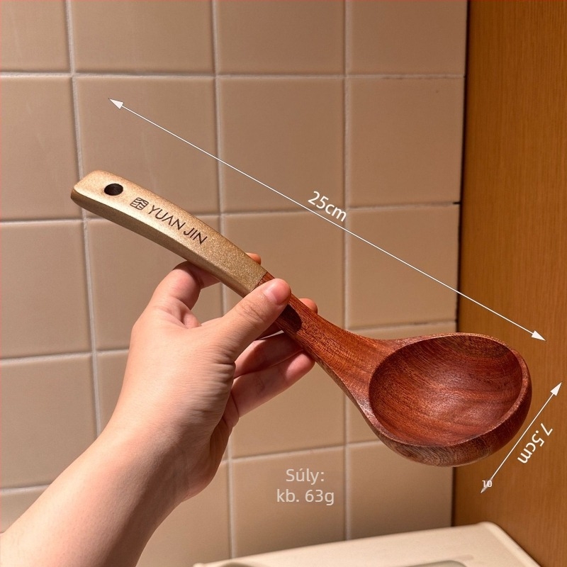 Fából készült főző spatula és kanál készlet – fa nyéllel, modern minimál stílus