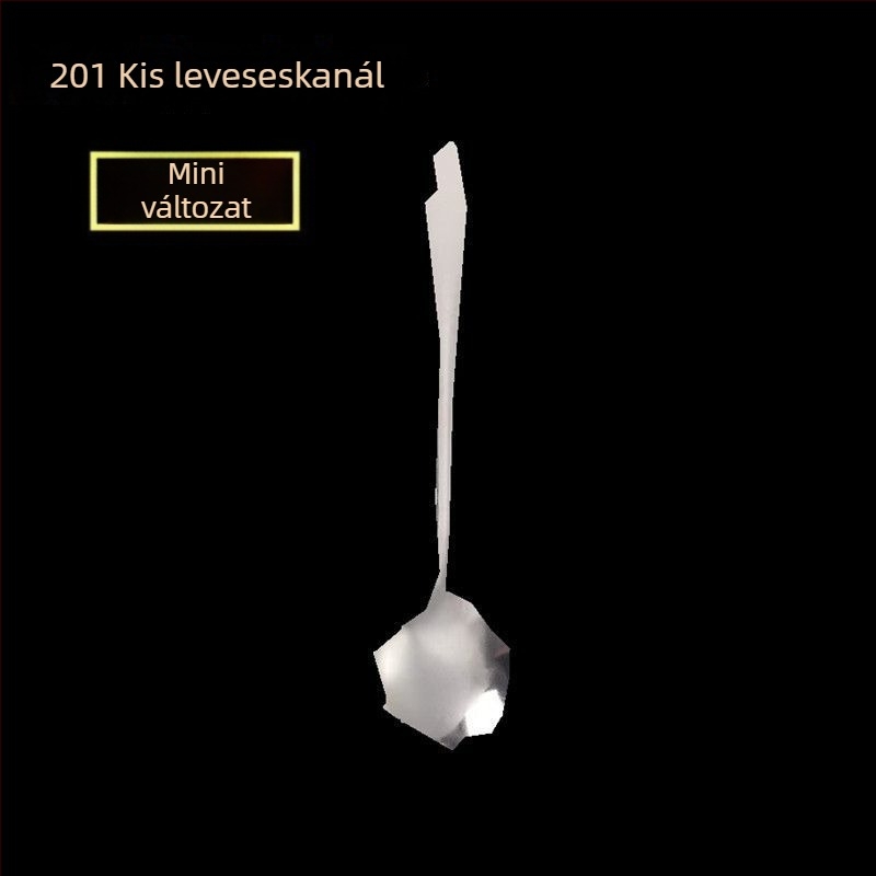 Hosszú nyeletű rozsdamentes acél leveskanál készlet forró fazék olajleválasztóval