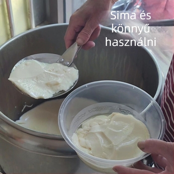 TOWER Rozsdamentes acél tofu kanál, kerek forma, tofu pudinghoz