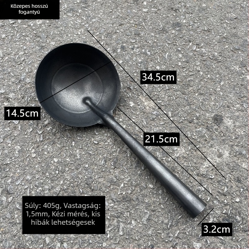 Főzőkanál vasból; nyél vasból; magas hőállóság; testreszabható feldolgozás; modern minimalista stílus