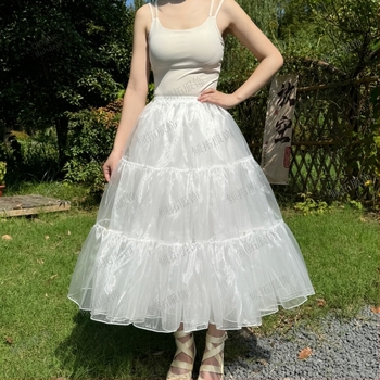 Lolita petticoat csont nélküli, lágy géz anyagú, középhosszú, mindennapi viselet, 60 cm-es kiegészítés