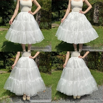 Lolita petticoat csont nélküli, lágy géz anyagú, középhosszú, mindennapi viselet, 60 cm-es kiegészítés