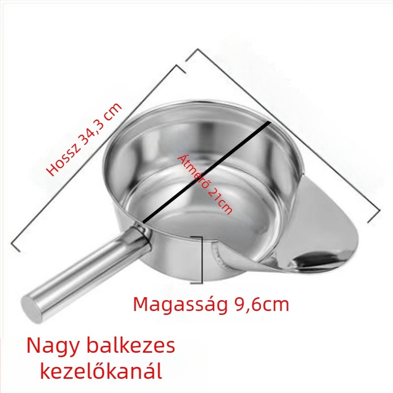 Rozsdamentes acél Duckbill kanálkészlet tölcsérrel, csomagoló- és keverőkanállal – magas hőállóságú