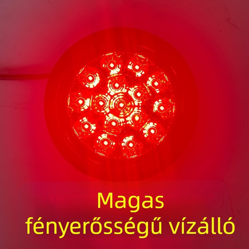 CIMC félpótkocsi LED hátsó lámpa, egy lámpás kialakítás, vízálló kör LED lámpa, 24V