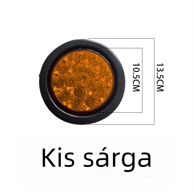 CIMC félpótkocsi LED hátsó lámpa, egy lámpás kialakítás, vízálló kör LED lámpa, 24V
