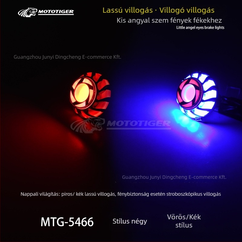 MOTOTIGER Angel Eye fékfénye motorkerékpárhoz – LED, 12V, 1W, 200 lm, Angel Eyes