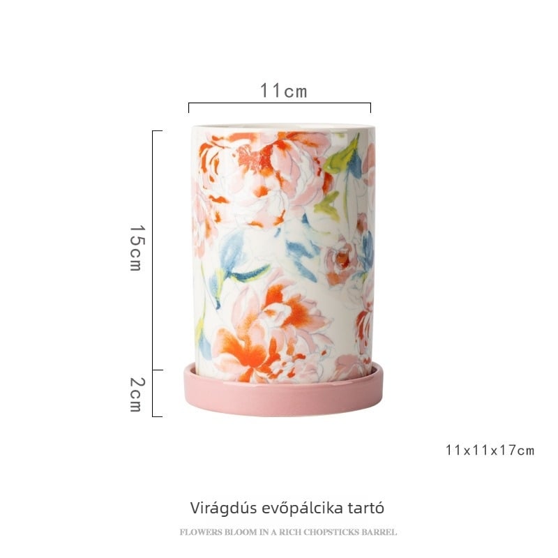 Kerámiából készült evőpálcika tartó drennel, Chopstick holder sorozat, Royal porcelain craftsman márka