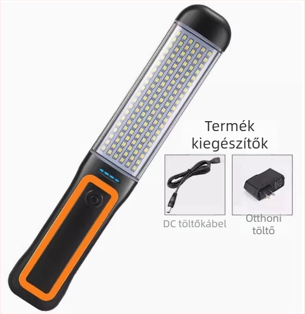 Autóipari munkalámpa LED karbantartáshoz, mágneses vészhelyzeti lámpa beépített power bankkal, ultrakönnyű és vékony