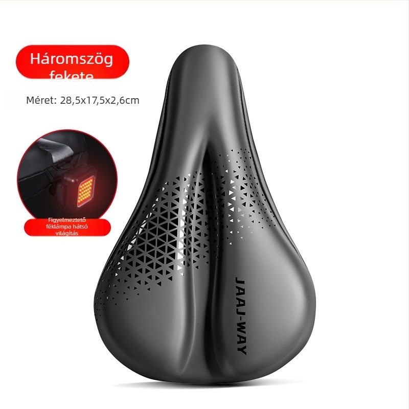 Kerékpárnyereg, JAAJ-WAY márka, JJXDBKGJZT-808 modell, PU + szilikon gél, kompatibilis a hagyományos kerékpárokkal