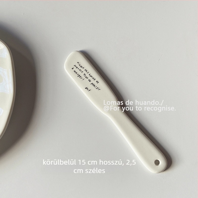 Porcelán reggelis/desszert tányér aláglazúros felülettel, nordic stílus, új kínai stílus