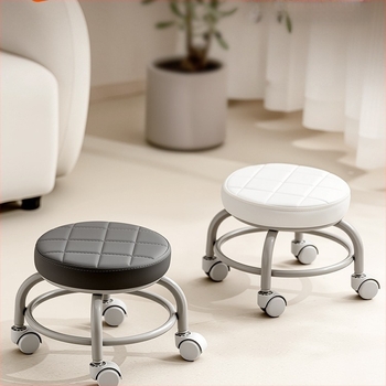 Fém görgős alacsony szék – kompakt otthoni használatra (Márka: Other; Anyag: Silk flower; Modell: 69850; Funkció: Other)