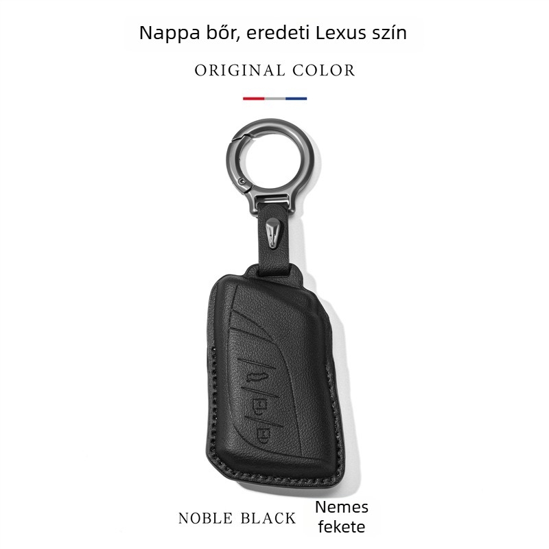 Kulcsfedél Lexus ES200/ES300, RX350h, RX270 – műbőr, magas minőségű védő kulcsfedél csattal, testreszabható