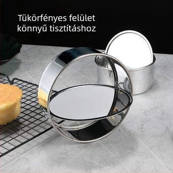 Jumao rozsdamentes acél kerek tortaforma sütéshez, japán stílusban