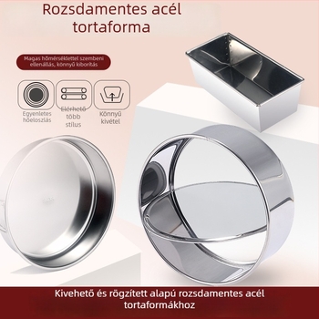 Jumao rozsdamentes acél kerek tortaforma sütéshez, japán stílusban