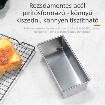 Jumao rozsdamentes acél kerek tortaforma sütéshez, japán stílusban